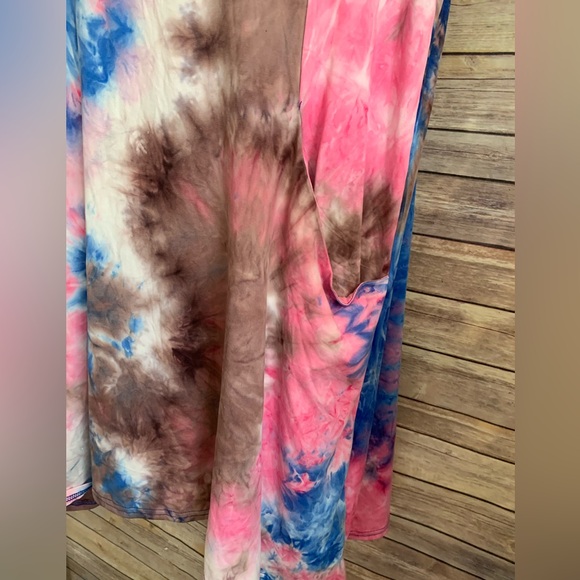 Colorful Tie-Dye T-Shirt Dress/Top - Size 2X - Picture 4 of 7